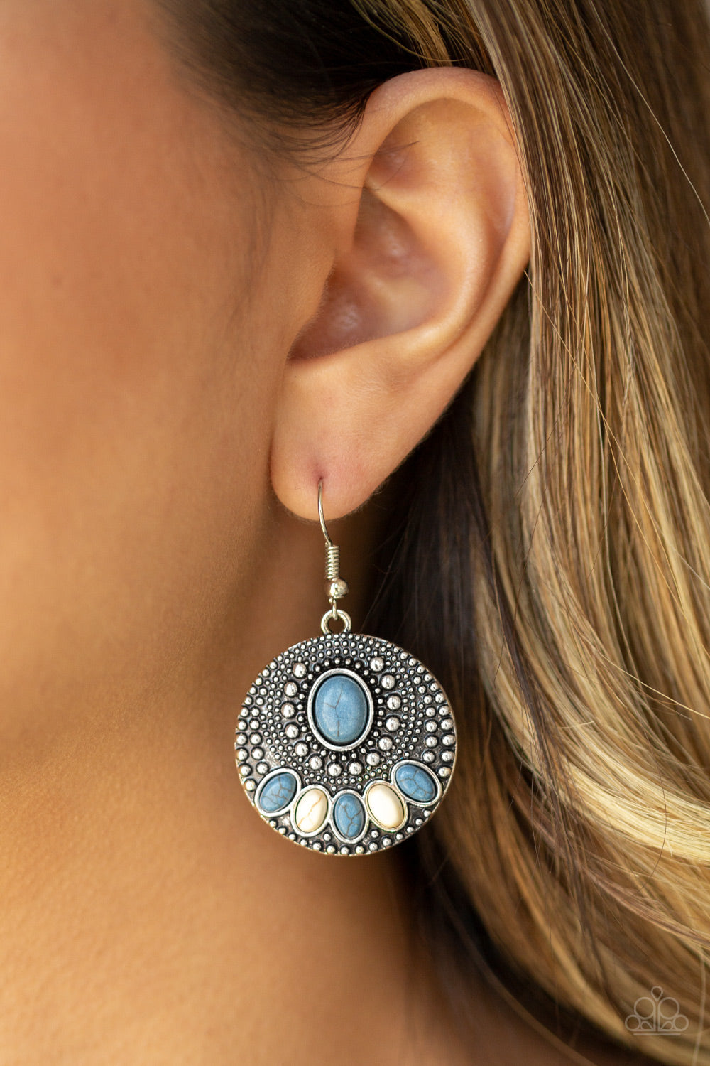 Sandstone Paradise Blue Earring