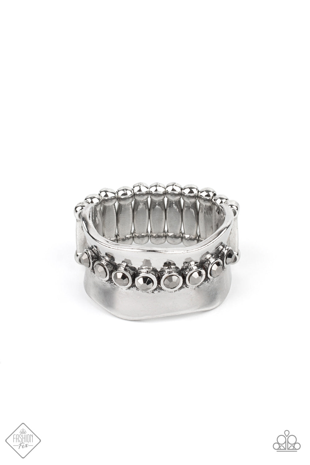 Scintillating Smolder Silver Ring