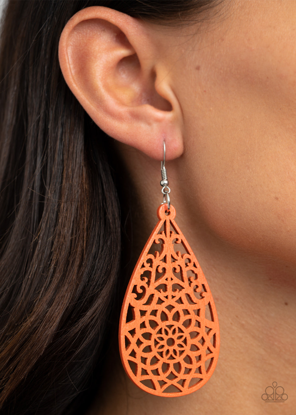 Seaside Sunsets Orange Earring