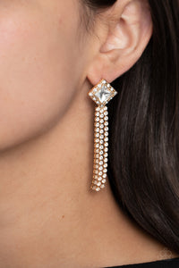Seasonal Sparkle Earring (White, Gold)