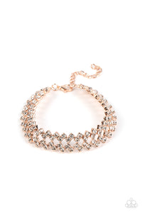 Seize the Sizzle Bracelet (White, Rose Gold)