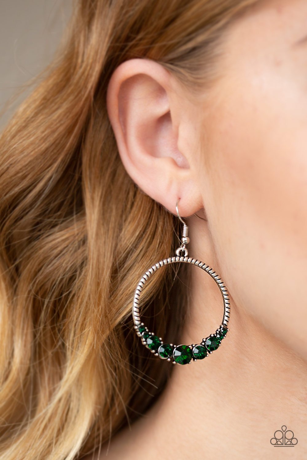 Self-Made Millionaire Green Earring