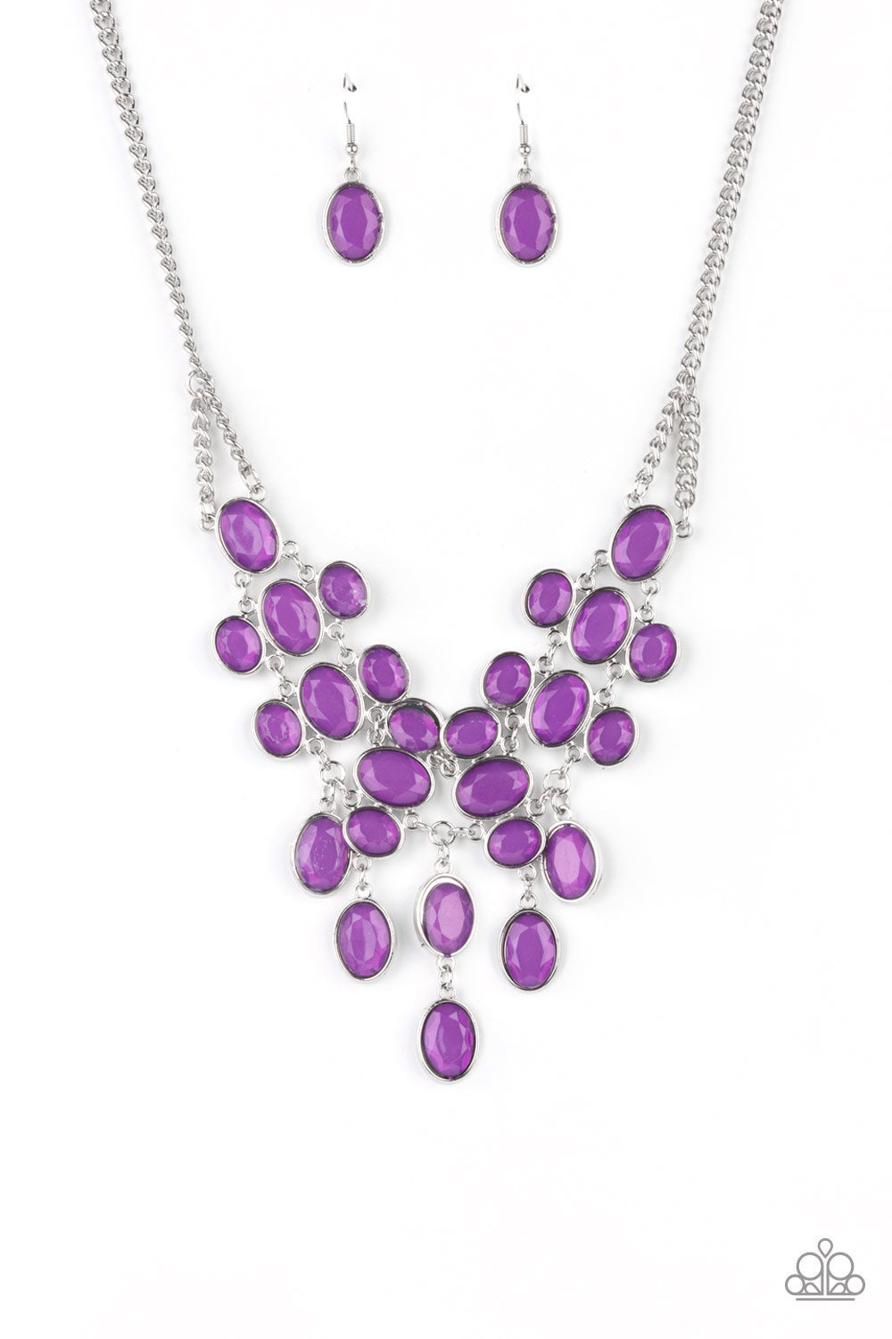 Serene Gleam Purple Necklace