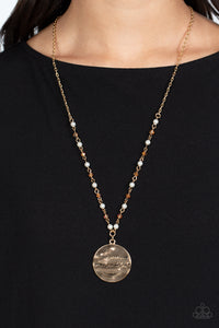 Serving the Lord Necklace (Blue, Gold)