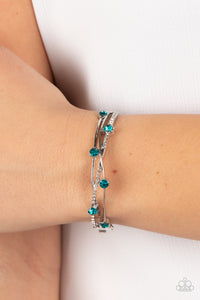 Slammin Sparkle Bracelet (White, Blue)