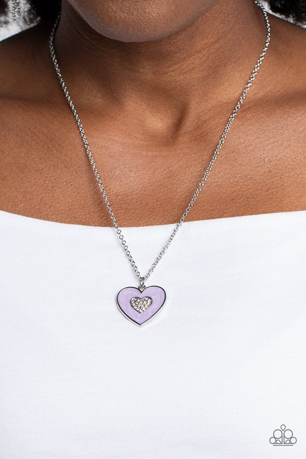 So This Is Love (Purple, White) Necklace