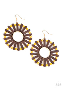 Solar Flare Yellow Earring