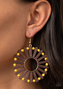 Solar Flare Yellow Earring