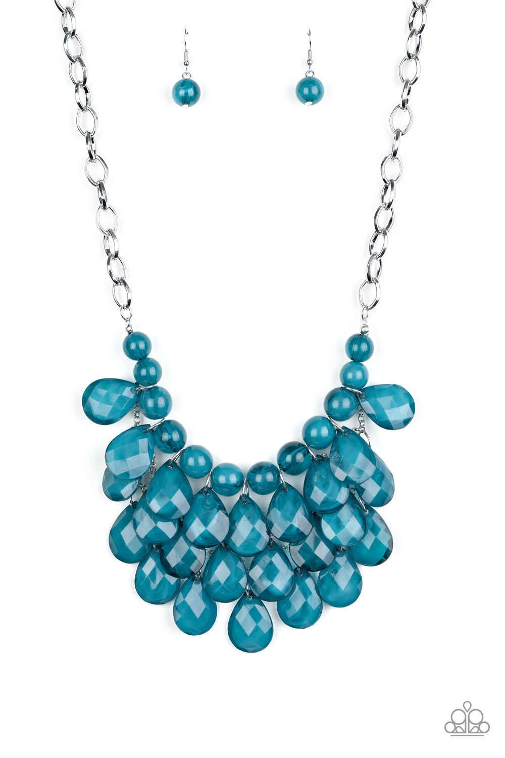 Sorry To Burst Your Bubble Blue Necklace