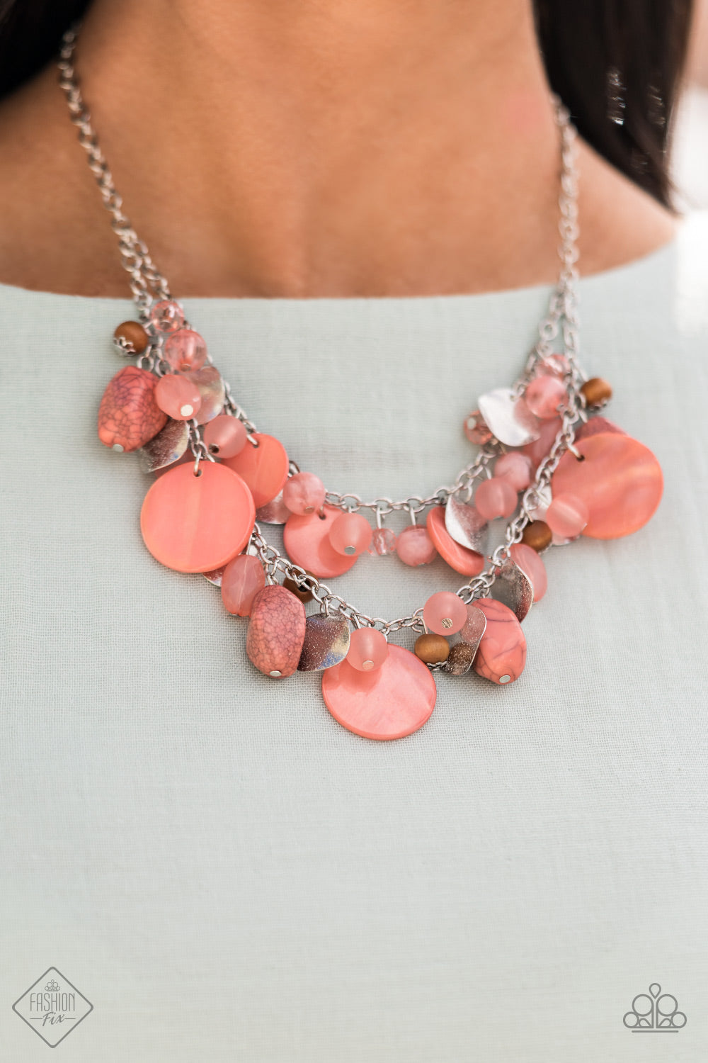 Spring Goddess Pink Necklace