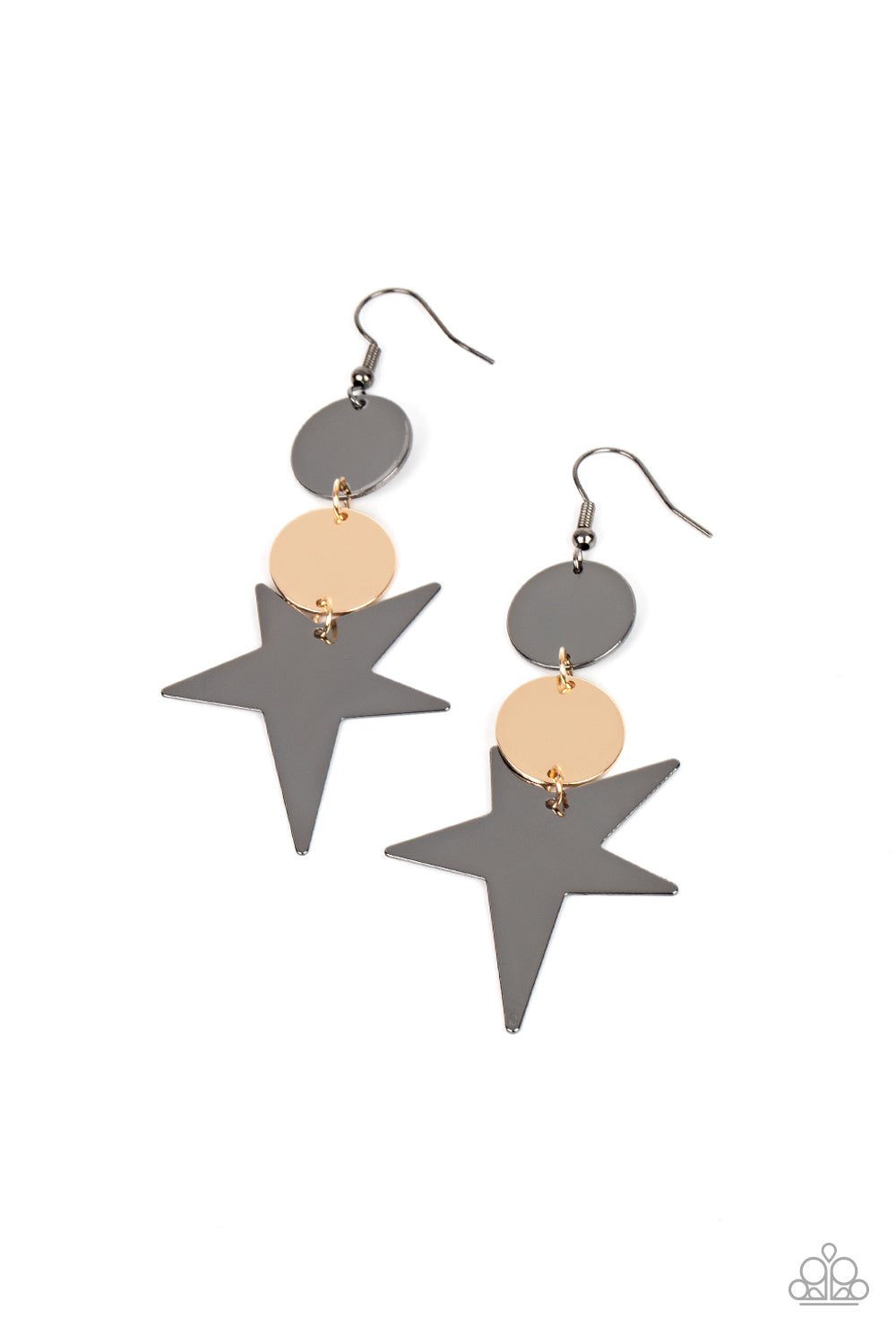 Star Bizarre Earring (Multi, Silver)