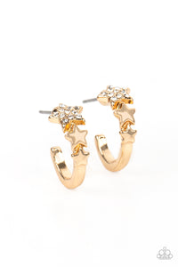 Starfish Showpiece Earring (White, Gold, Multi)