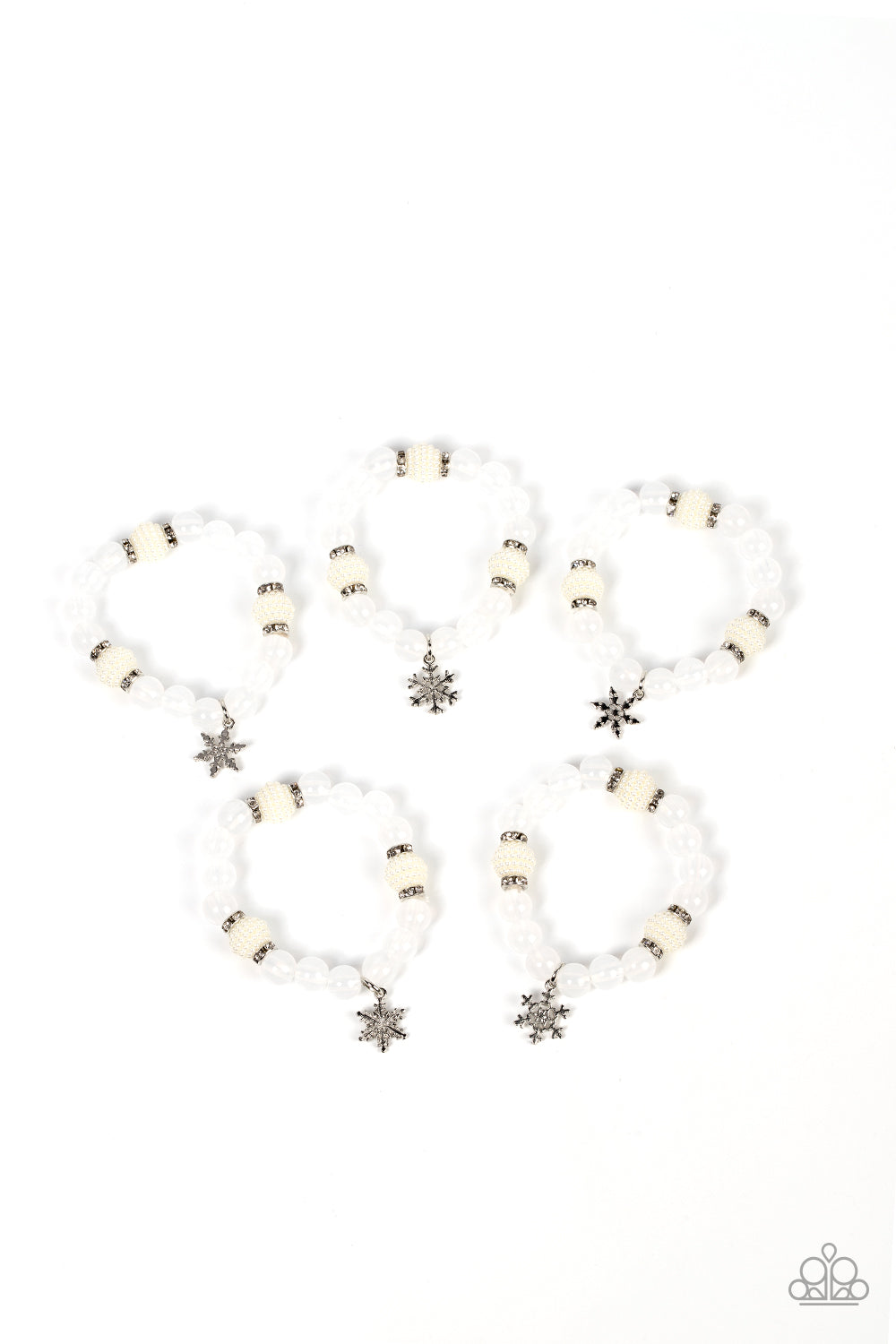 Starlet Shimmer White Snowflake Bracelet Kit