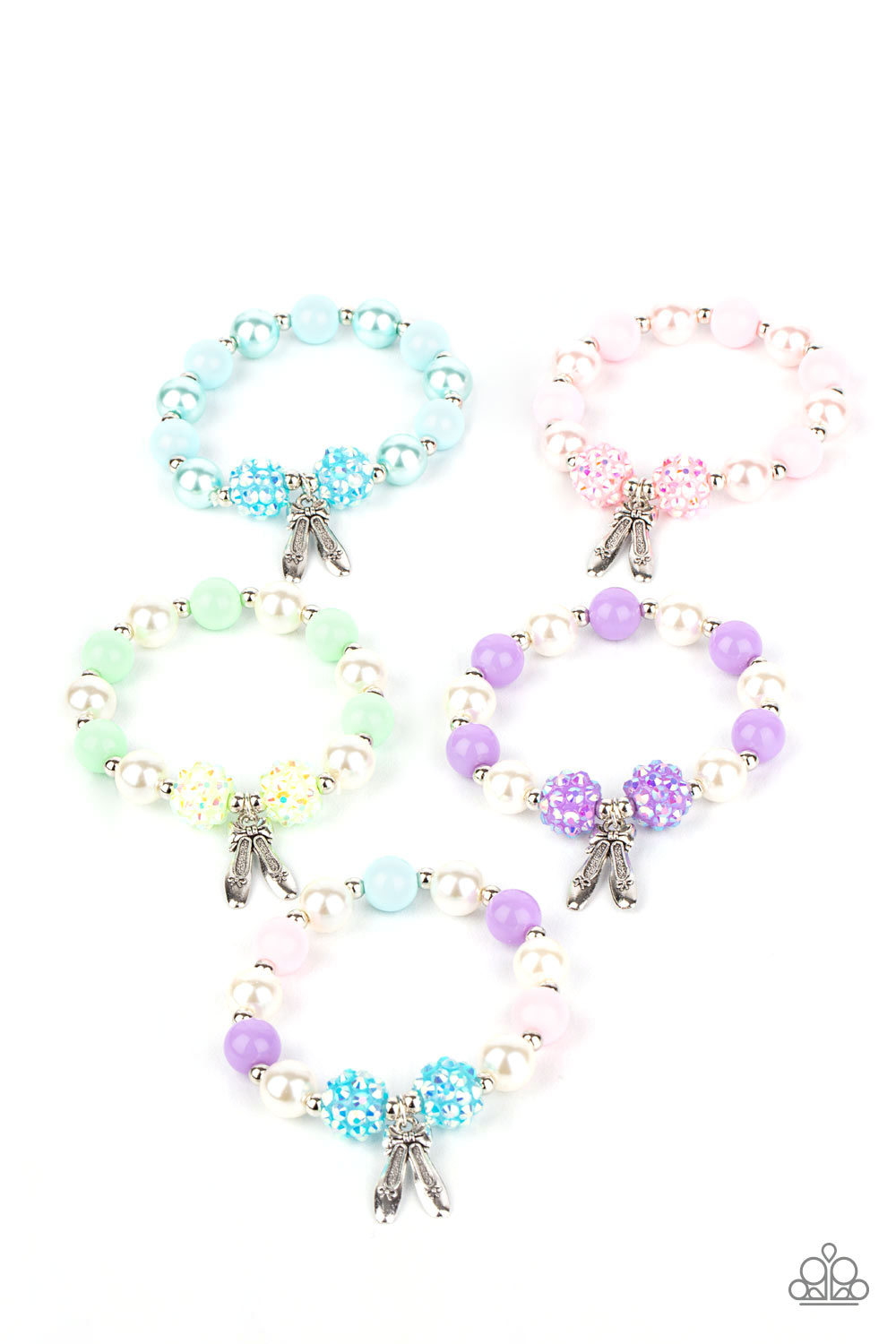 Starlet Shimmer Ballet Shoe Bracelet
