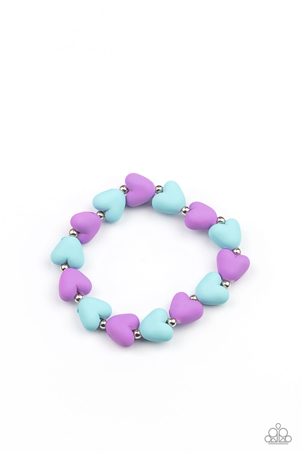 Starlet Shimmer Blue, Purple, White Stretchy Bracelet