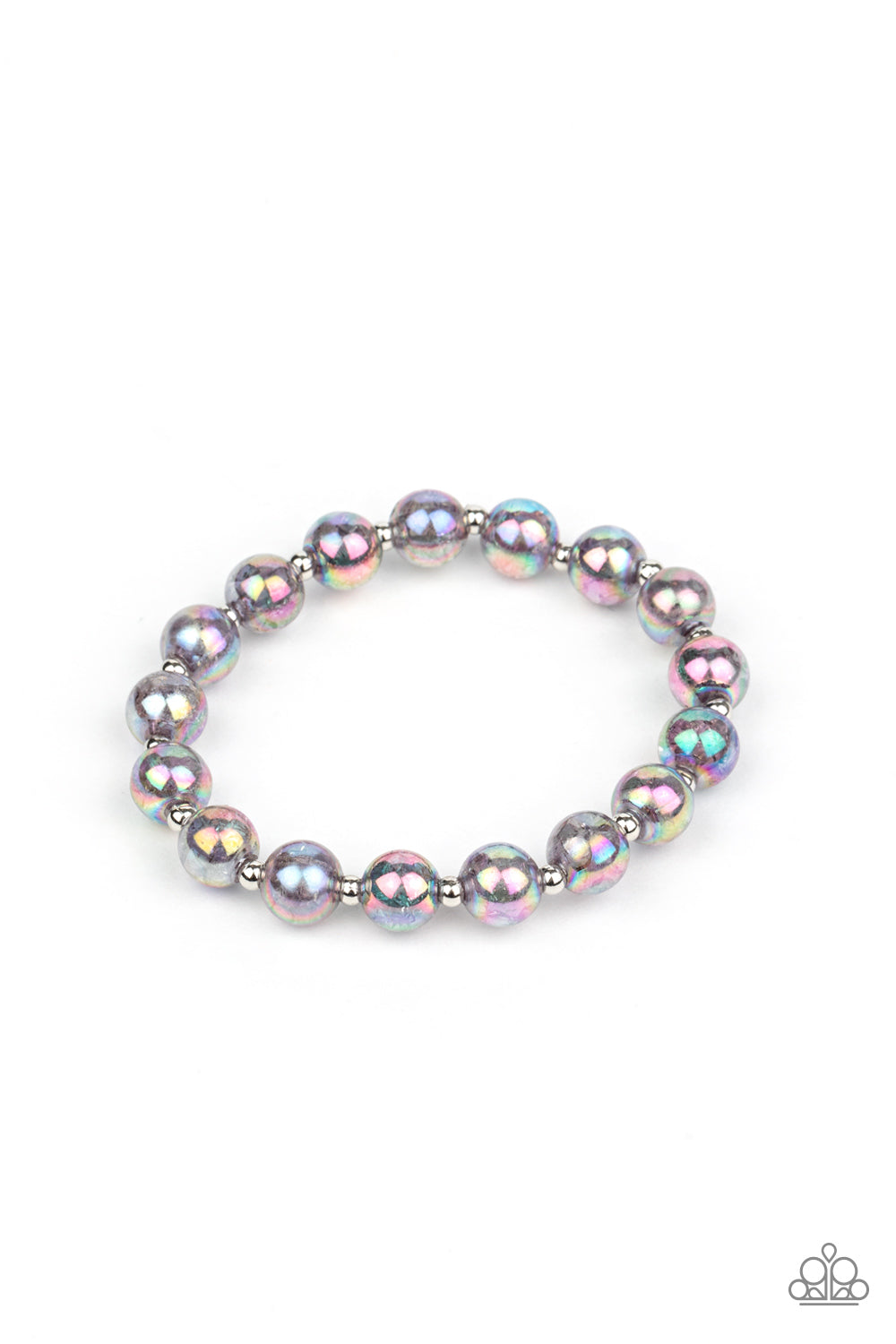 Starlet Shimmer Stretchy Oil Spill Iridescent Bracelet