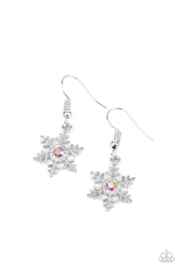 Starlet Shimmer Snowflake Iridescent Earring