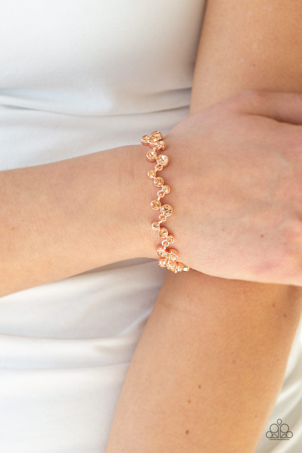 Starlit Stunner Bracelet (Copper, White)