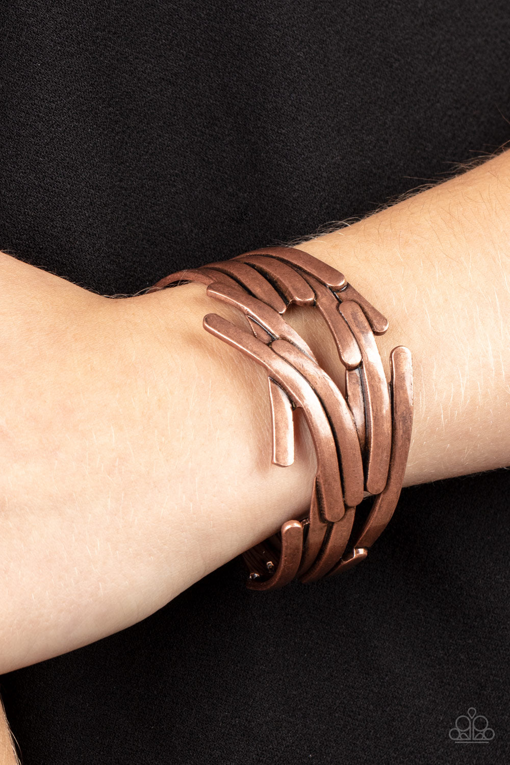 Stockpiled Style Copper Bracelet