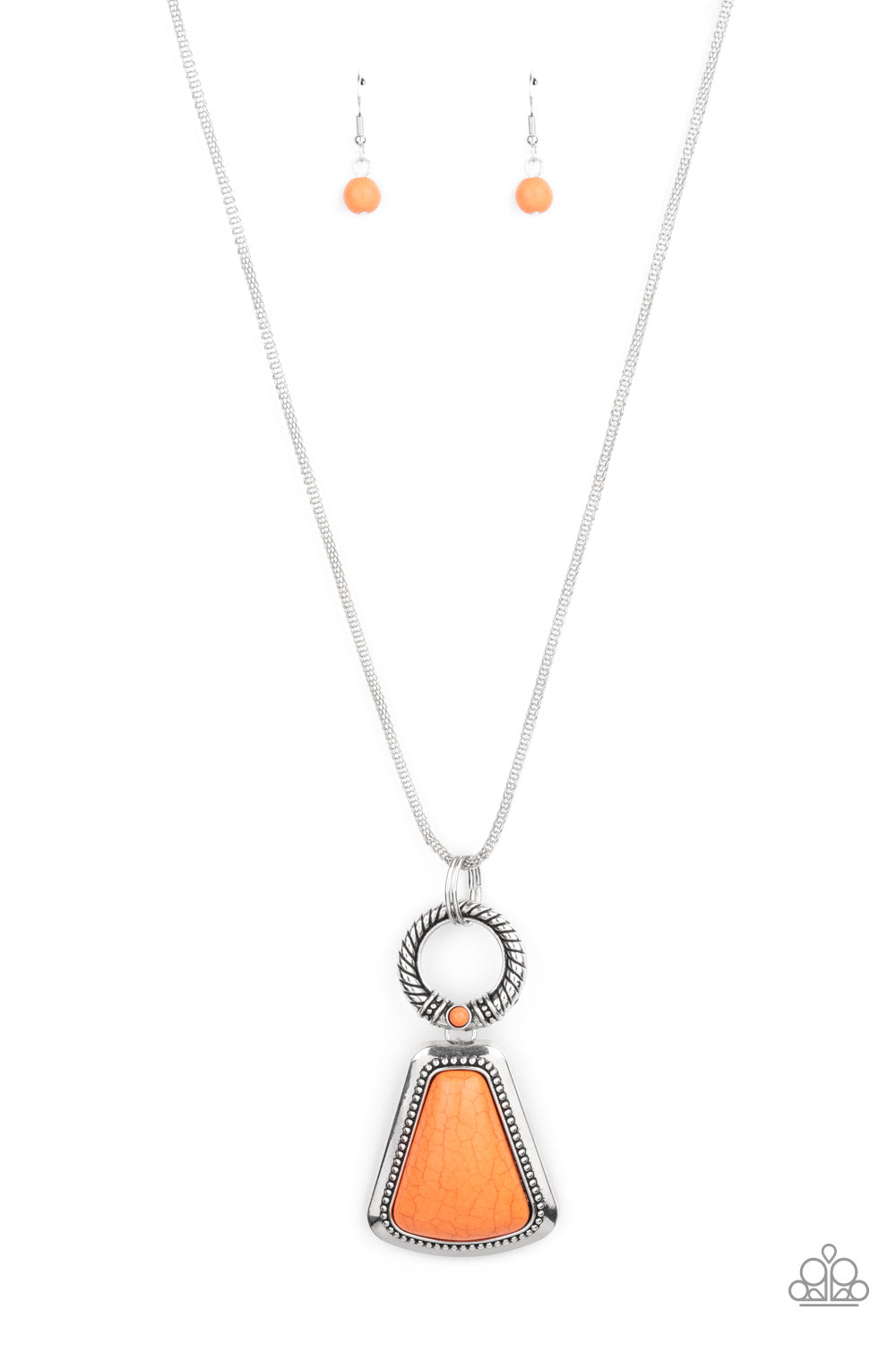 Stone Prairies Orange Necklace