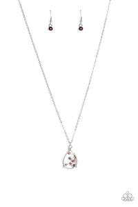 Stormy Shimmer Purple Necklace