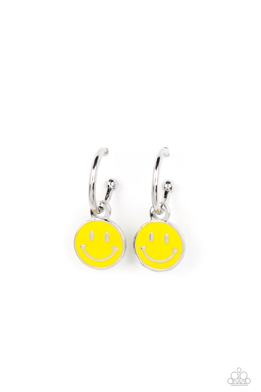 Subtle Smile Earring (White, Yellow)