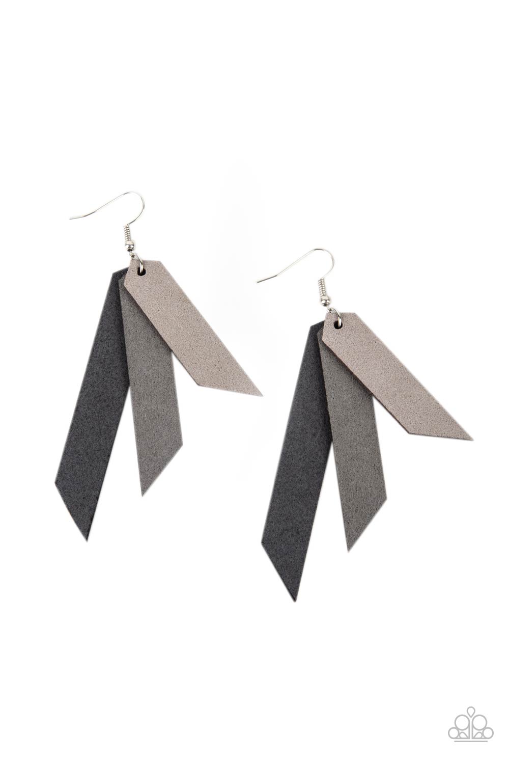 Suede Shade Silver Earring