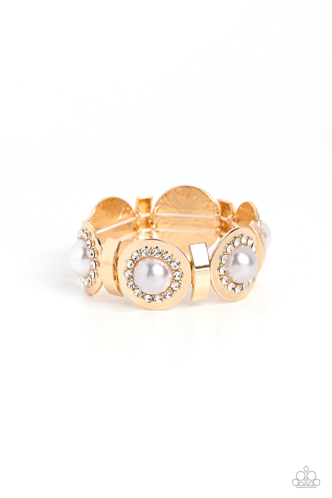 Summer Serenade (White, Gold) Bracelet