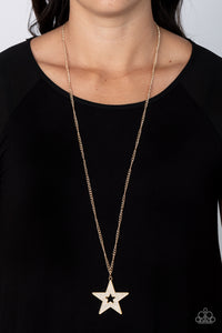 Superstar Stylist Necklace (Gold, Brass, White)