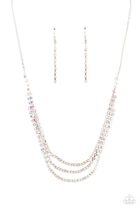 Surreal Sparkle Necklace (White, Gold, Multi)