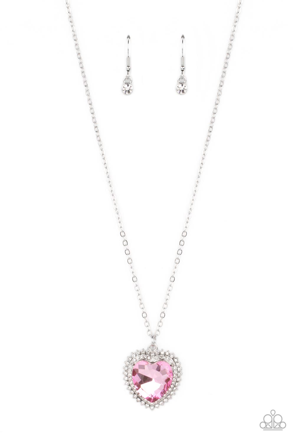 Sweethearts Stroll Pink Necklace