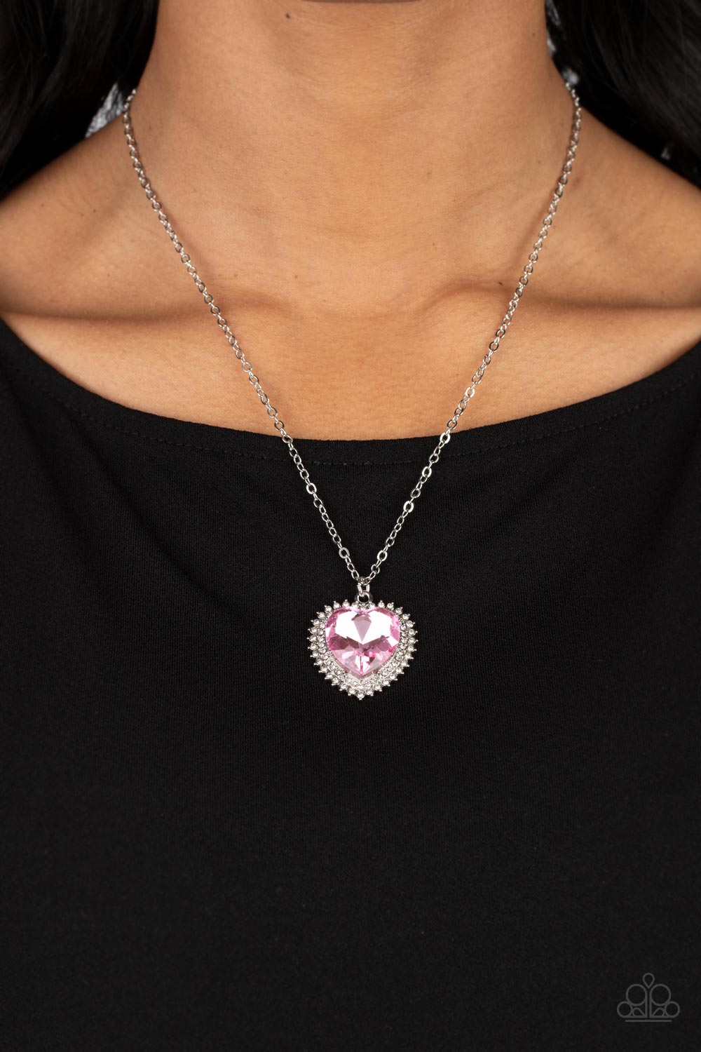 Sweethearts Stroll Pink Necklace