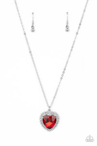Sweethearts Stroll Necklace (Multi, Red)