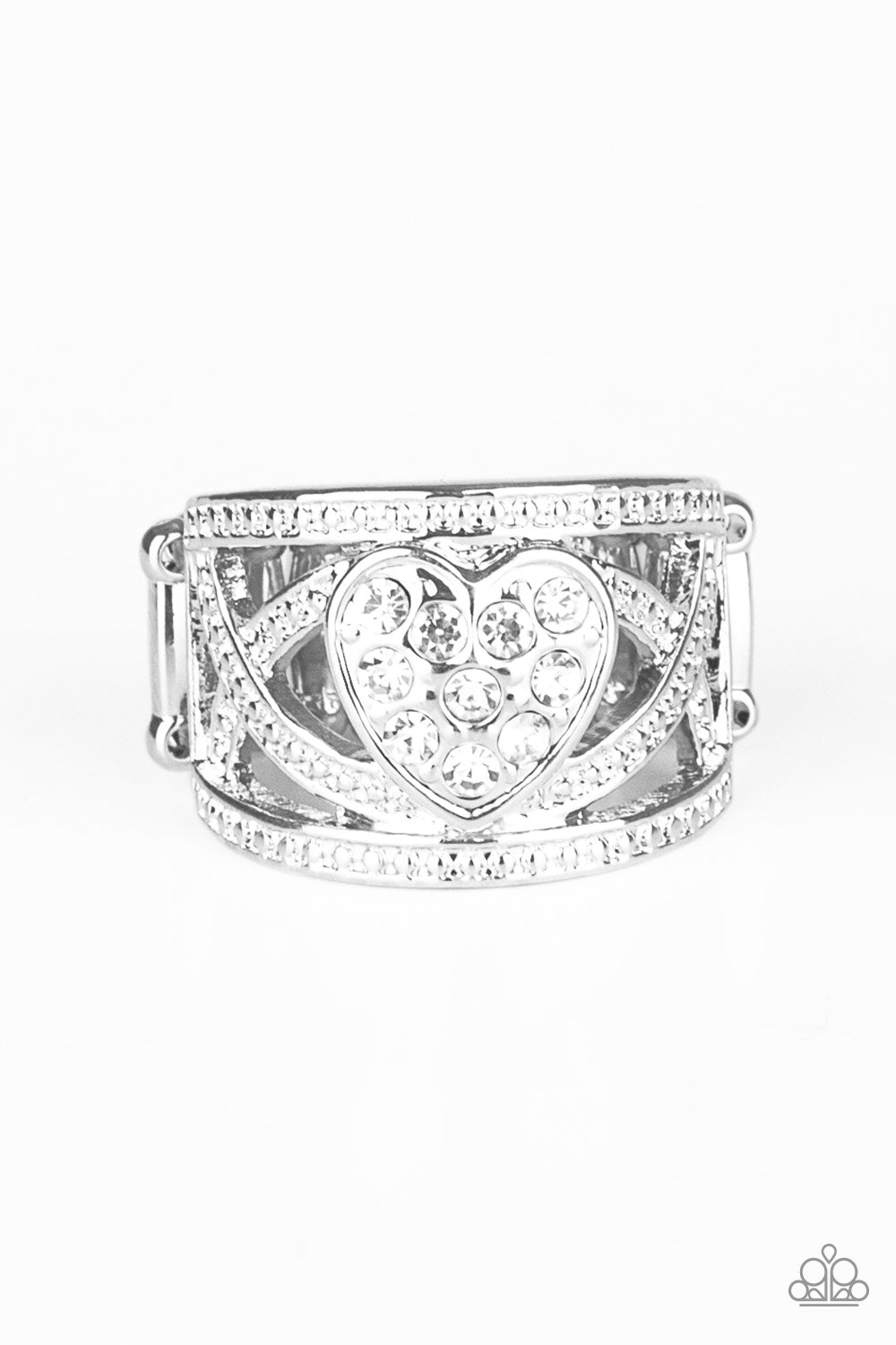 Sweetly Sweetheart White Ring