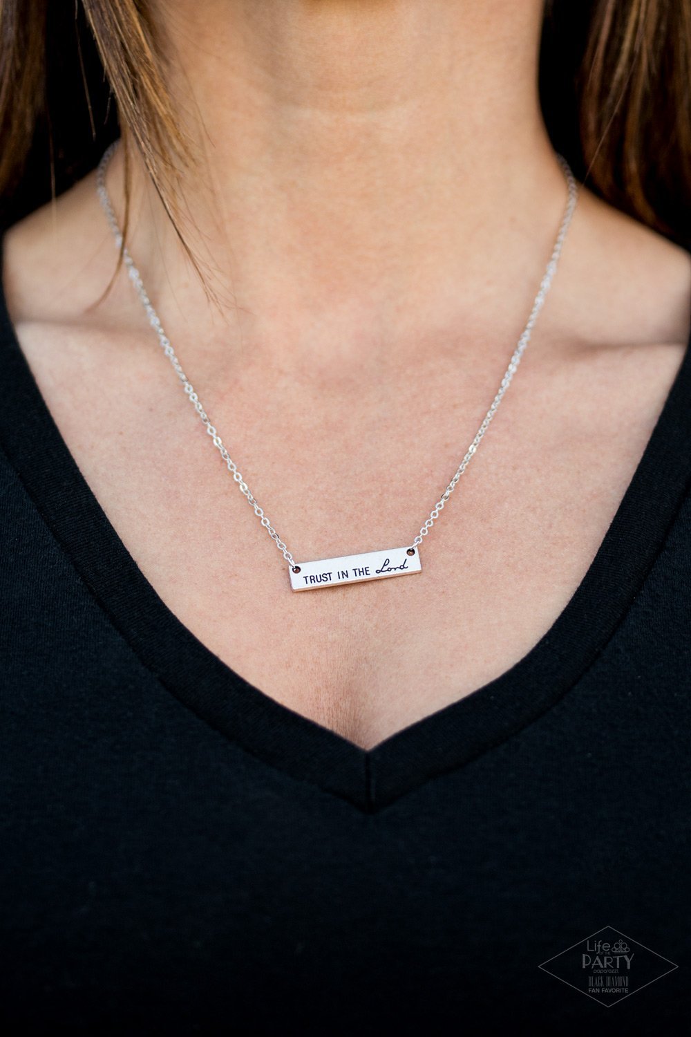 Trust in the Lord Silver Necklace