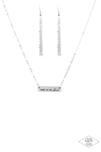 Trust in the Lord Silver Necklace