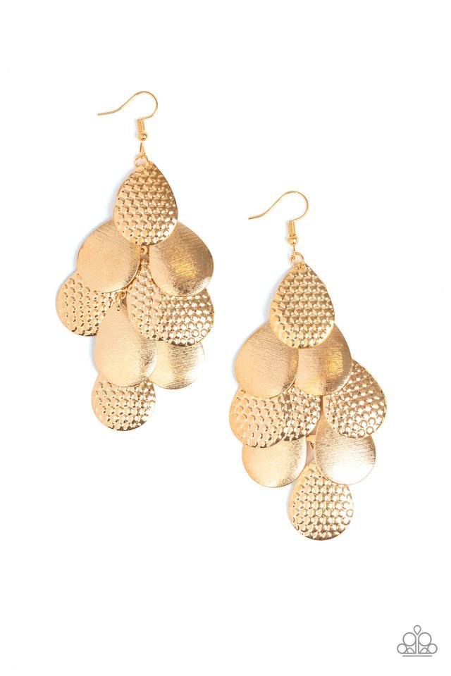 Chime Time Gold Earring
