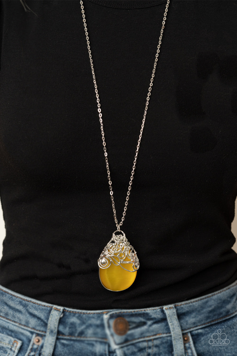 Tangled Gardens Yellow Necklace