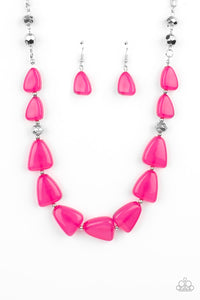 Tenaciously Tangy Necklace (Pink, Blue)