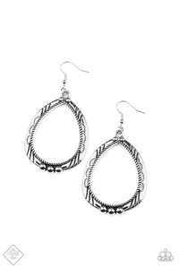 Terra Topography Silver Earring