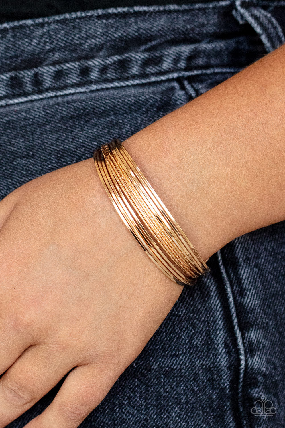 This Girl is on WIRE Gold Bracelet