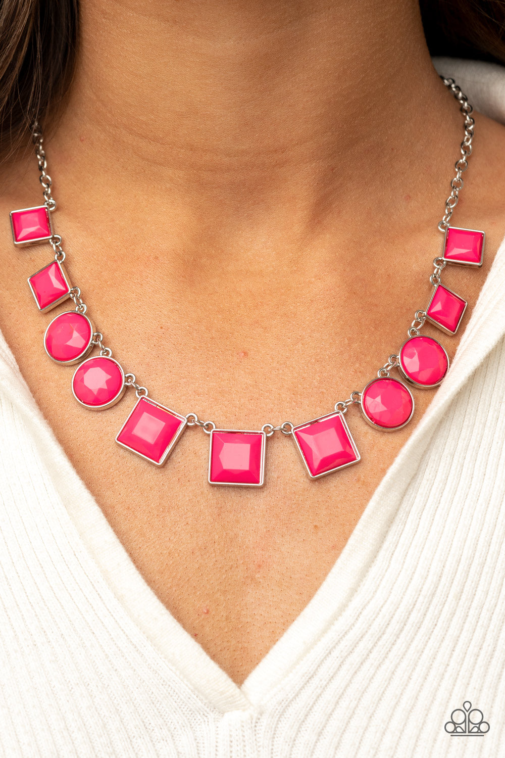 Tic Tac TREND Necklace (Pink, Blue)