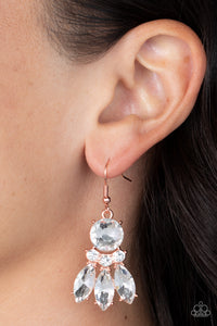 To Have and to Sparkle Earring (White, Copper)