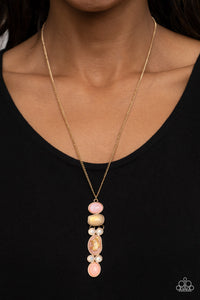 Totem Treasure Necklace (Pink, Brown)