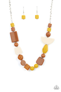 Tranquil Trendsetter Necklace (Purple,Green,Yellow)