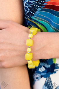 Trendsetting Tourist Bracelet (Yellow, Orange)