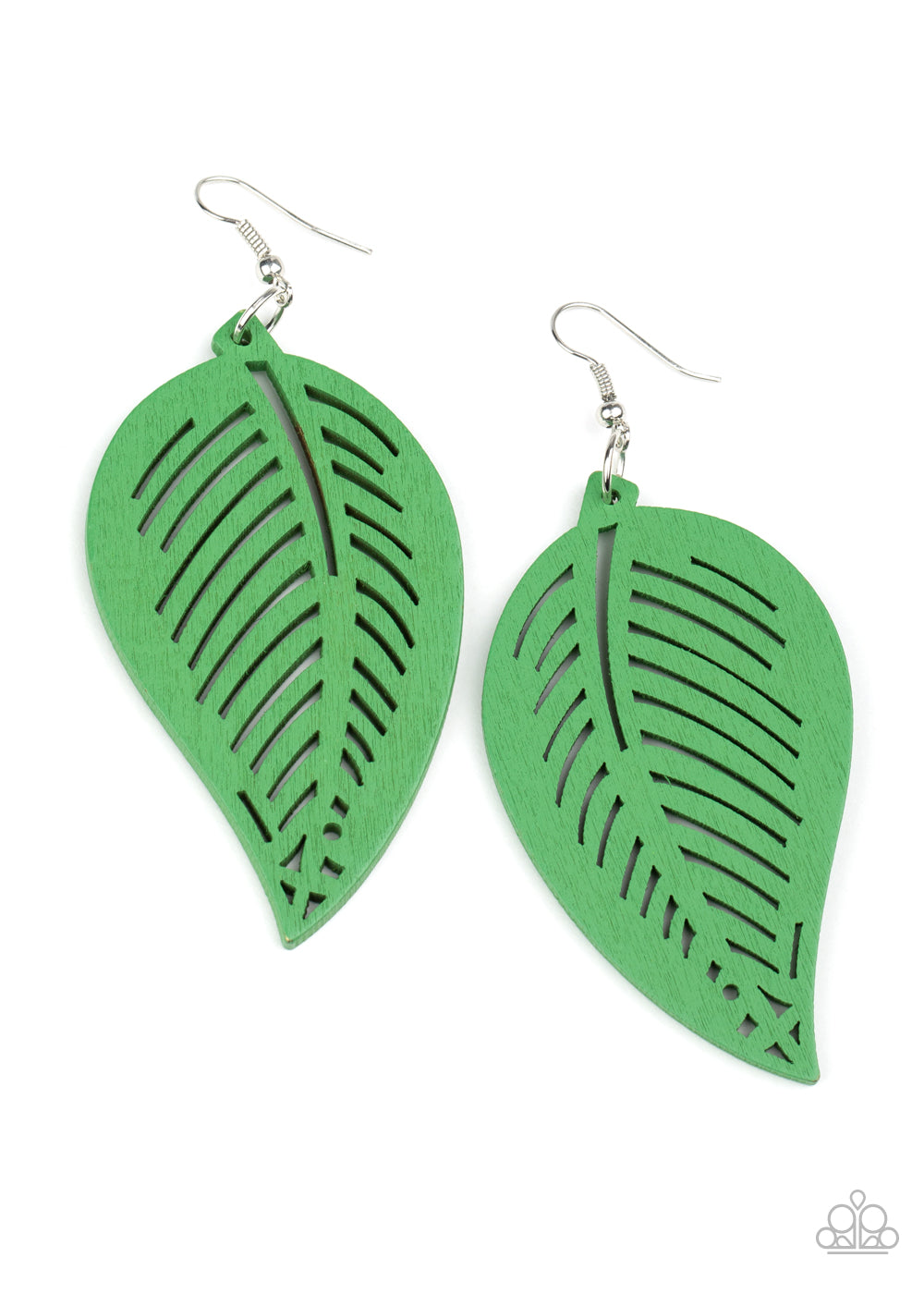 Tropical Foliage Green Earring