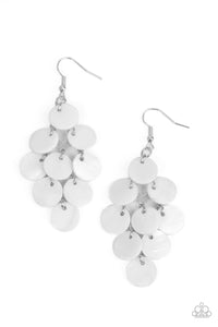 Tropical Tryst Earring (Orange, White)