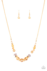 Turn Up The Tea Lights Necklace (Gold, Copper)