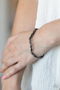 Twisted Twinkle Bracelet (White, Black)